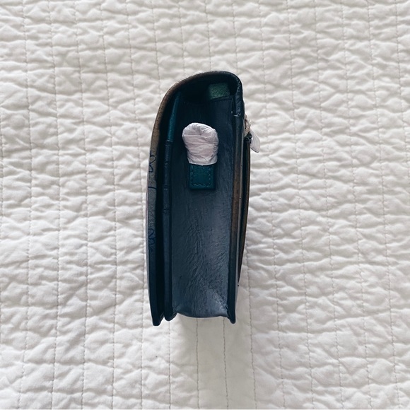 Hand Painted Leather Butterfly Clutch - Picture 4 of 4